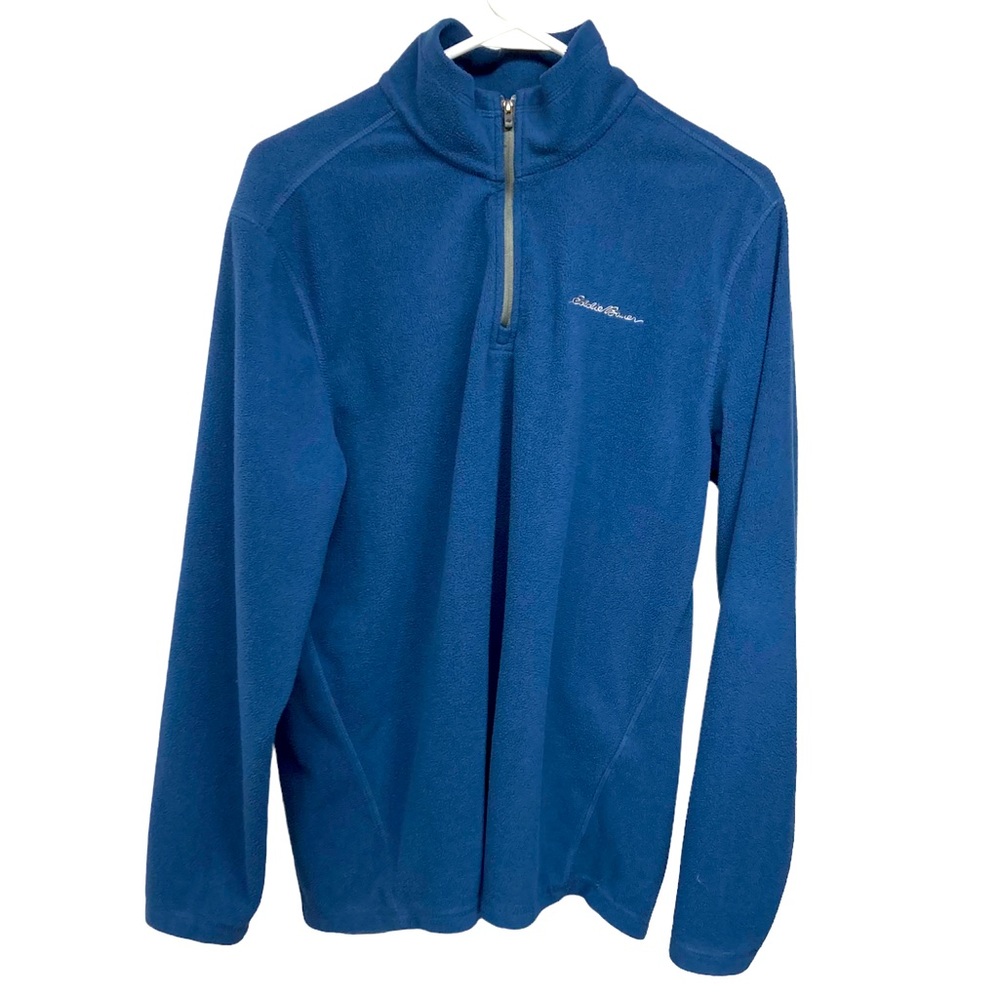 Eddie Bauer Fleece 1/4 Zip Top M Blue